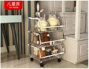 Modern Stackable Metal Kitchen Storage Racks / Bin Basket For Houseware Storage