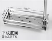 Eco - Friendly	Stainless Steel Wall Spice Rack Drilling On Wall Easy Cleaning
