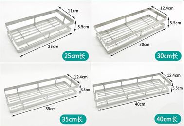 Wall Mounted Sanitary Ware Kitchen Storage Racks Single Layer Wall Wire Shelf