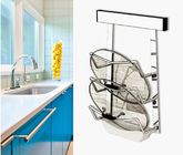 Simple Houseware Kitchen Plate Storage Rack , Wall Mounted Stainless Steel Rack For Dishes