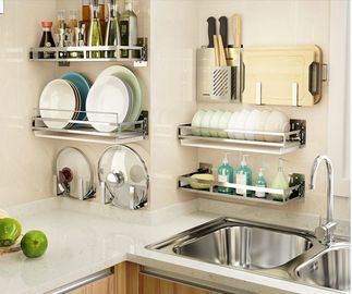 Easy Clean Wall Mounted Kitchen Rack Cabinet Stainless Steel Dish Drainer