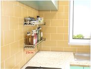 Countertop 1-Tier Stainless Steel Kitchen Storage Racks For Spice Jars Bottle Storage