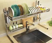 Kitchen Storage Fashion Dish Drying Shelf With Chopstick Holder Rrustless