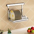Kitchen Wall Mounted Dish Drying Shelf 304 Stainless Steel Sliver Color