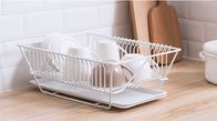 Metal Construction Kitchen Drying Rack , Removable Stainless Dish Rack