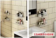 Non Toxic Material Bathroom Storage Rack Easy Install Space Saving