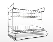 Countertop Kitchen Wire Baskets Fork Chopsticks Storage With A Vegetable Plate