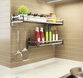 Simple Houseware Wall Mounted Kitchen Rack Innovative Design For Heavy Loads